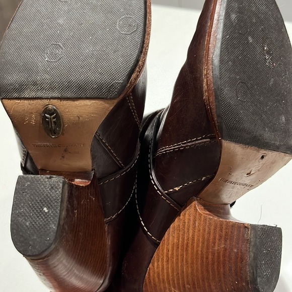 FRYE ANDREA MID BOOTS BROWN - Picture 7 of 8